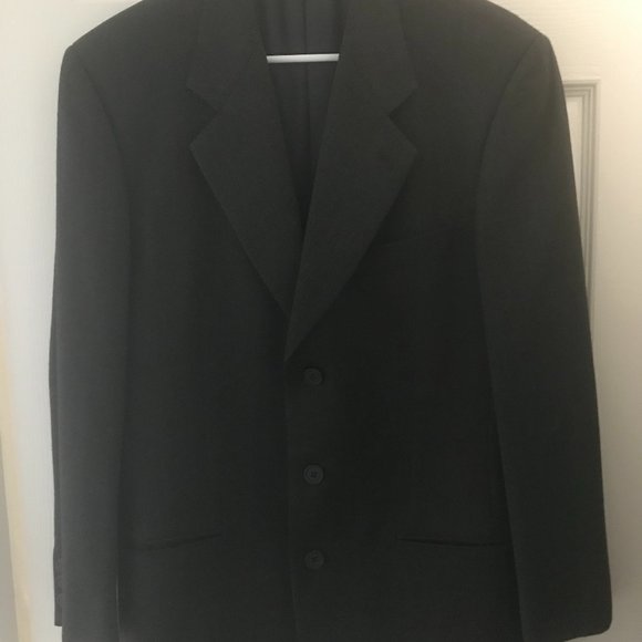 Giorgio Armani Le Collezioni Men's Wool Blazer Olive Green/Gray Size 38R - Picture 1 of 7